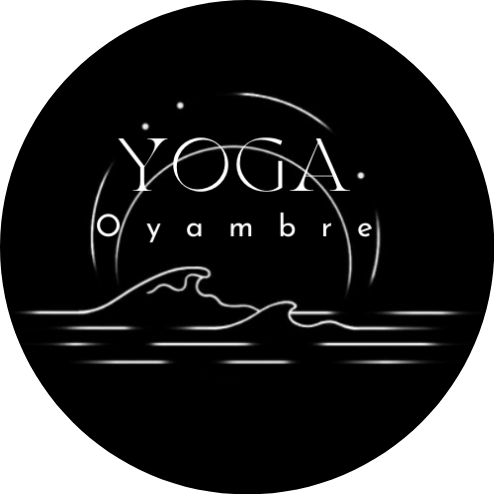 logo Yoga Oyambre circulo negro