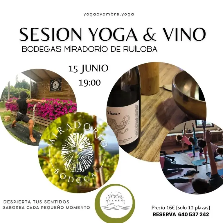 yoga y vino junio